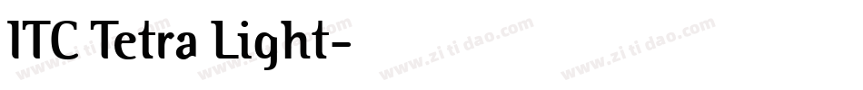 ITC Tetra Light字体转换